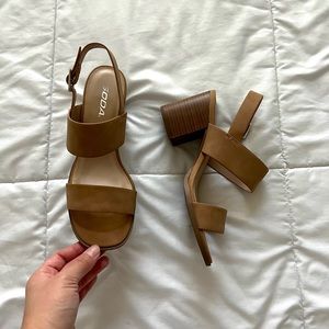 BRAND NEW, Brown heels. Various Sizes.